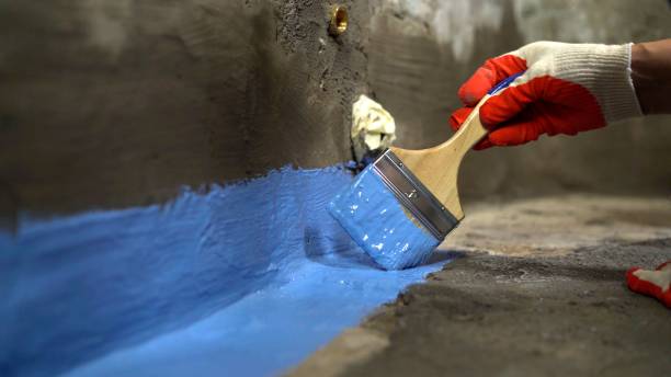 Commercial Exterior Waterproofing project at a Arcola, VA business property by SJ Waterproofing Pros